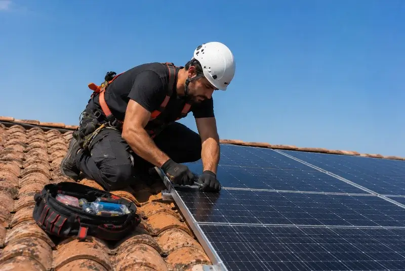 Maintenance et monitoring de panneaux solaires à Essé